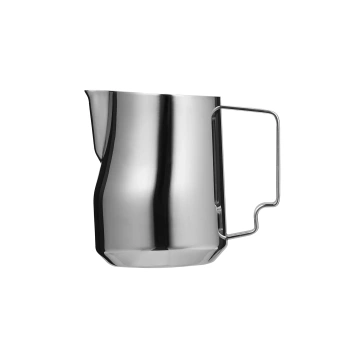 Питчер для молока MHW-3BOMBER Turbo Milk Pitcher Glossy Grey, 450 мл – профессиональный питчер для вспенивания молока и латте-арта P6001S