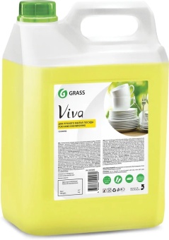 Средство для ручного мытья посуды Grass Viva, канистра 5 л 2