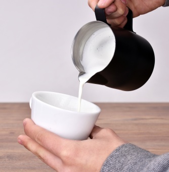 Питчер молочник для каппучино и латте JoeFrex latte-art, цвет чёрный, ёмкость 350 мл 1