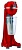 Миксер для молочных коктейлей Johny AK/2-2TA TIMER ECO красный
