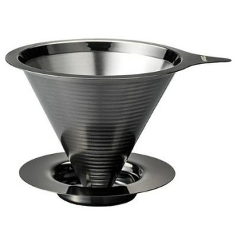 Воронка для кофе HARIO DMD-02-MBK металлическая, цвет черный