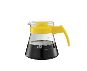Сервировочный чайник TIAMO HG2211Y стеклянный, цвет жёлтый объем 750 мл
