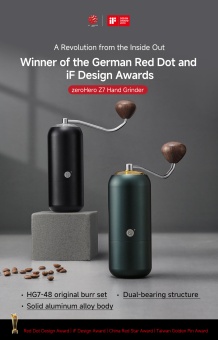 Кофемолка ручная ZeroHero Z7, цвет зеленый, bsym036