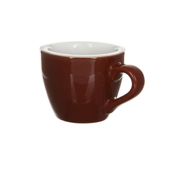 Кофейная пара LOVERAMICS Egg коричневый 80 мл Brown (чашка и блюдце) (1)