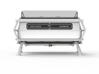 Sanremo Café Racer 2GR Full White - профессиональная кофемашина (2 группы, мультибойлерная, для кофейни) | интернет-магазин товаров для кофеен ТЕРРИТОРИЯ КОФЕ