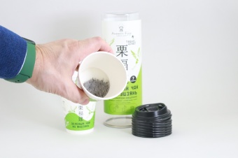 Зеленый чай Фуцзянь МАЛЕНЬКИЙ БУДДА, чай в стакане 300 мл. упак. тубус 7 шт (8)