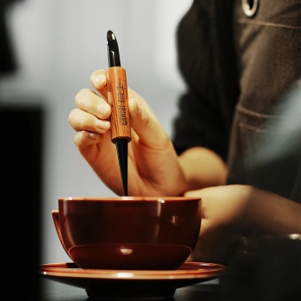 Ручка латте арт MHW-3BOMBER Coffee Art Needle black-red rosewood 152 мм, CN5400R-OS (6)