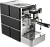 Кофемашина эспрессо рожковая Stone Espresso Mine Black, Inox Black 0THOMS1SN20004, корпус черный