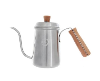 Чайник с носиком goonseneck TIAMO HA1653 стальной с деревянной ручкой объем 700 мл. 2