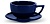 Кофейная пара для капучино MHW-3BOMBE Ceramic Cup 280 мл, цвет берлинский синий, C5086