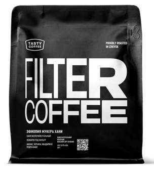 Эфиопия Мукера Хани TASTY COFFEE (под фильтр) кофе в зернах упак. 250 гр.
