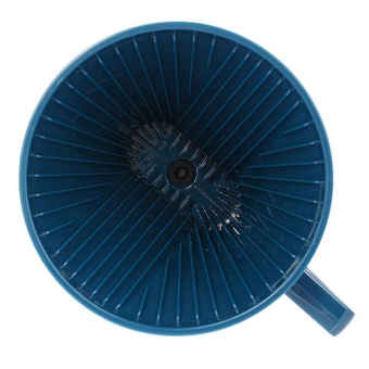 Воронка пластиковая Tiamo HG5569B Клевер, синяя (3)