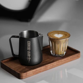 Питчер для молока MHW-3BOMBER Milk Frothing Pitcher 3.0 Matte Black, 450/600 мл – профессиональный питчер для латте-арта, SUS304