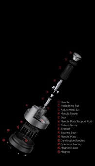 Дистрибьютор для эспрессо с магнитной базой (58 мм) zeroHero Sword WDT Tool 2.0