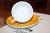 Кофейная пара для эспрессо Ancap Verona Millecolori AP-33011, желтый, деколь чашка, ручка, блюдце 10