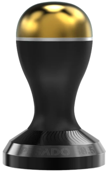 Темпер с выпуклой базой Pesado Full Moon Wave - Convex Tamper 58 мм, color blackgold  (1)