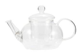 Чайник стеклянный Одуванчик с колбой и пружинкой-фильтром в носике, 500 мл