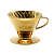 Воронка для кофе HARIO VDC-02-GO керамическая, цвет золотой