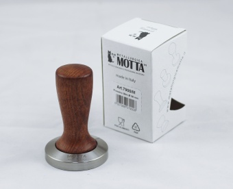 Темпер Ø58 мм MOTTA SLIM 7900M плоское стальное основание, ручка из дерева, цвет дерево 4