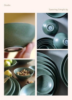 Тарелка Loveramics Studio 15 см D103-42BDG Cereal Bowl (Matte Dark Green), темно-зеленая 4