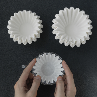Бумажный фильтр 155 (1-2 servings) 50 шт MHW-3BOMBER Cake-shaped Coffee Paper Filter FP5457 (5)