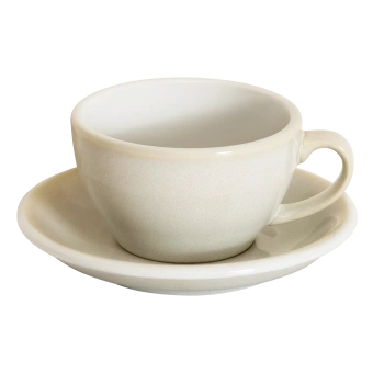 Кофейная пара Loveramics egg, 250ml, цвет: бежевый (ivory) C088-112BIV/C088-140BIV