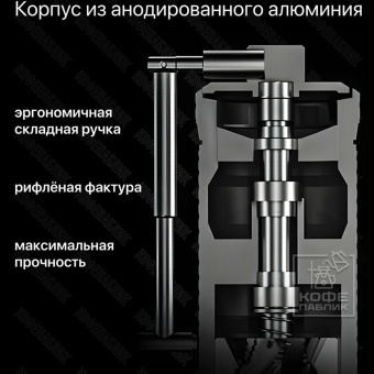 Кофемолка ручная Timemore Chestnut S3, Festival Red, 70TGD026AA005