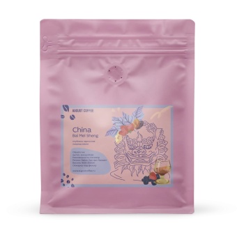 China Bai Mei Sheng AUGUST COFFEE (под фильтр) кофе в зернах, упак. 200 г.