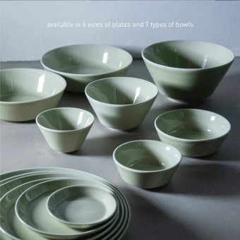 Тарелка Loveramics Stone 23 см D112-20BBG Salad Plate (Bauhaus Green), светло-зеленый 6