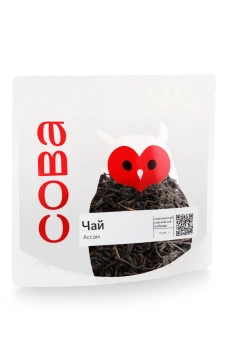 Ассам СОВА чёрный чай, упак. 100 г.