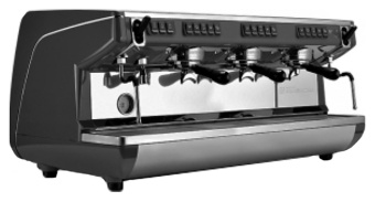 Кофемашина эспрессо рожковая Nuova Simonelli Appia Life 3 groups V Black автоматическая, цвет чёрный (2)