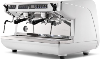 Nuova Simonelli Appia Life Timer 2Gr V, белая— профессиональная рожковая кофемашина для эспрессо