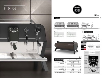 Кофемашина эспрессо рожковая Sanremo F18 SB 2 высокие гр. черно-коричневая 4