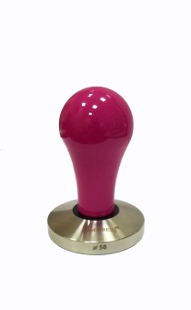 Темпер для кофе d58 JoeFrex Pop hppbf58, рукоятка из алюминия, цвет, розовый, плоский, сталь