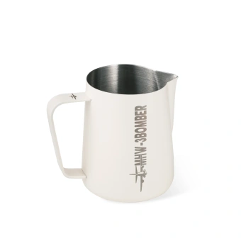 Питчер для молока MHW-3BOMBER Milk Frothing Pitcher 3.0 White, 600 мл – профессиональный питчер для латте-арта из нержавеющей стали SUS304, P3013W
