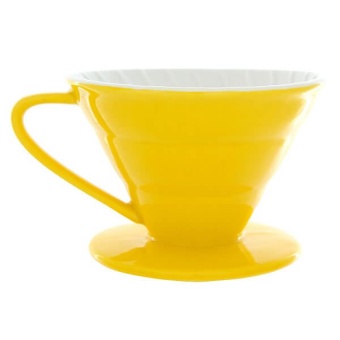 Воронка керамическая Tiamo HG5544Y для заваривания дрип-кофе, цвет желтый (1)