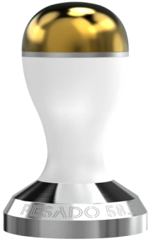 Темпер для кофе Pesado 58,5 мм, color whitegold