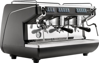 Кофемашина эспрессо рожковая Nuova Simonelli Appia Life 2 groups V Black автоматическая, цвет чёрный (3)