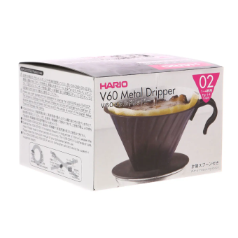 Воронка для кофе Hario HARIO VDM-02MB размер 02 V60, металлическая, цвет чёрная матовая 5
