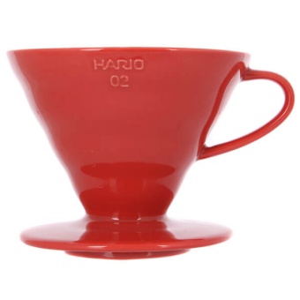 Воронка керамическая (пуровер) HARIO Coffee Dripper V60 VDC-02R (1)