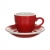 Кофейная пара LOVERAMICS Egg C088-45BRE / C088-46BRE Red (чашка и блюдце), красный 80 мл.