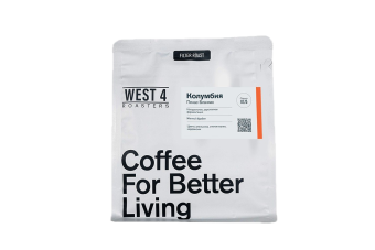 Колумбия Пенас Бланкас WEST 4 ROASTERS (под фильтр) кофе в зернах, упак. 200 г.