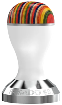 Темпер для кофе Pesado 53,5 мм, color whiteiris