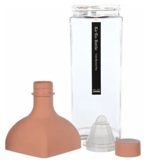 Стеклянный заварник HARIO Ka-ku Bottle, 1200 мл, пепельно-розовый, KAB-120-SPR (1)