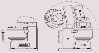 Тестомес c фиксированной дежой Sunmix AR200Q B W, цвет корпуса белый 2