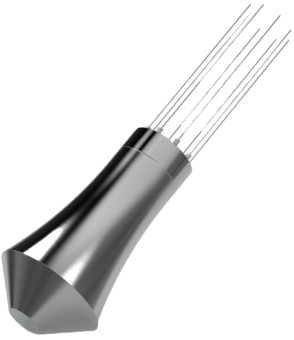 Измельчитель комков Pesado WDT Clump Crusher из полированной стали, цвет серебро