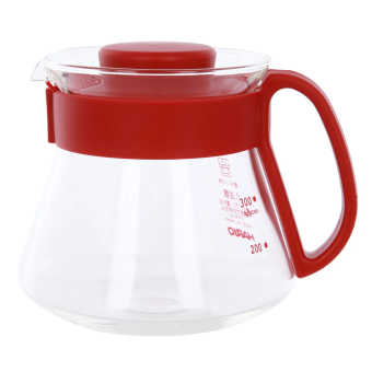 Набор для кофе Hario VDS-3012R сервировочный чайник + воронка керамическая, размер 01 V60, красная 2