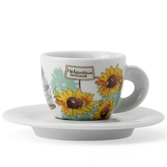 Кофейные пары для эспрессо Ancap Edex AP-353332, деколь Giardino delle Meravig, фарфор, объем 60 мл 6