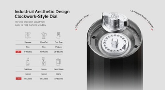 Кофемолка ручная ZeroHero Z1, цвет серый, bsym026