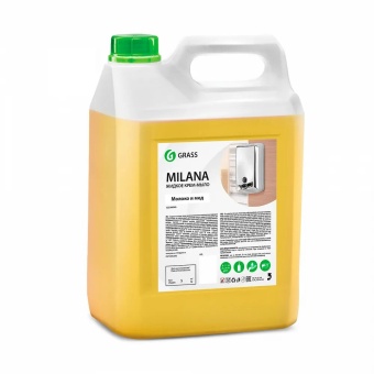 Жидкое крем-мыло Grass Milana молоко и мед, канистра 5 л 4